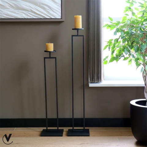 Vase The World Concordia candle black L20 x B15 x H80cm