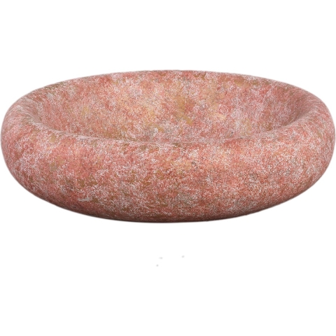 PTMD Aly Red cement round bowl small