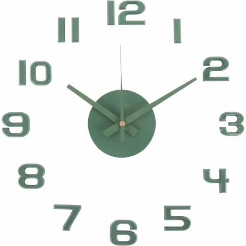Karlsson Wandklok Diy Sunset Numbers - Groen - Ø35cm