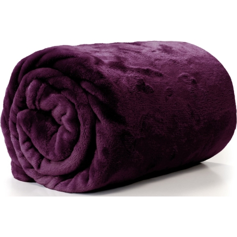 Unique Living - Enzo Plaid 130x180cm Dark Purple