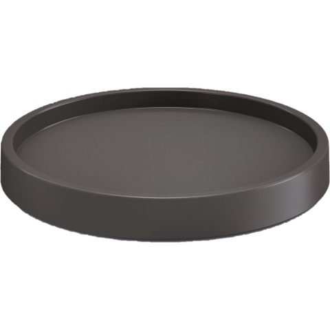 Prosperplast Plantenonderzetter - 2x - rond - 45 cm - antraciet -