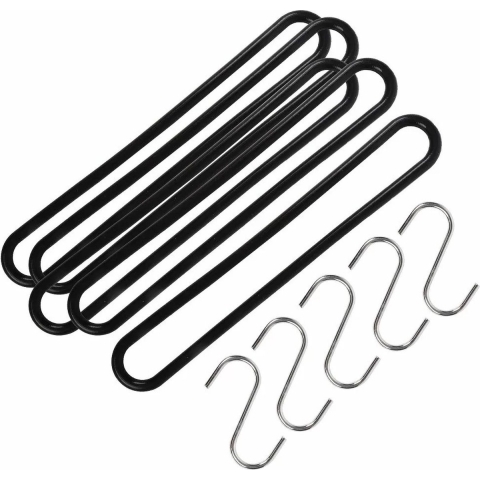 Spanrubbers met S-haken 25x stuks voor dekzeilen 25 cm -