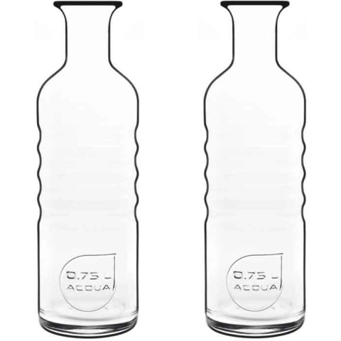 3x Glazen water karaffen van 750 ml Optima -