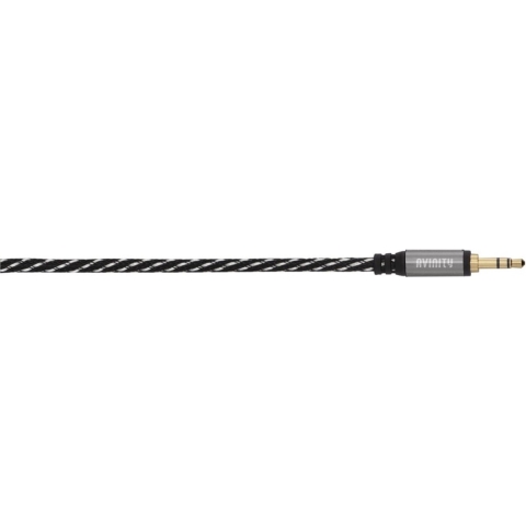 Avinity Audiokabel 3,5-mm Stek./stek. Stereo Stof Verguld 1,5 M