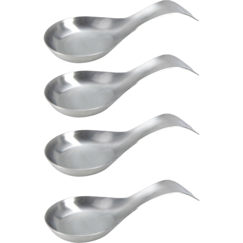 Amuselepel voor serveren kleine hapjes - 12x - rvs - 20 cm -