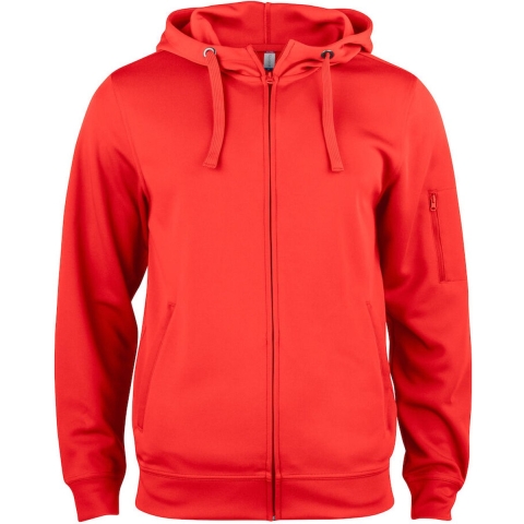 Clique 021014 Basic Active Hoody FZ - Rood - 4XL