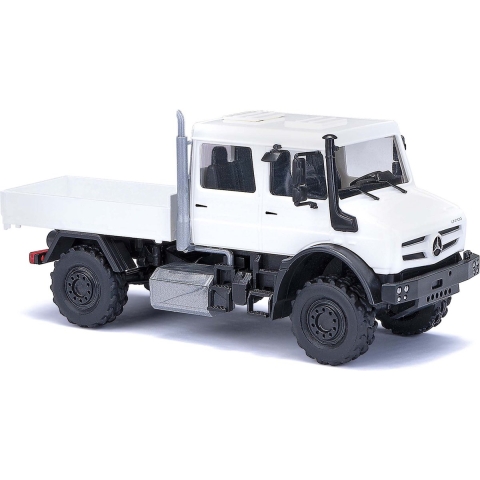 Busch 51081 H0 Vrachtwagen Mercedes Benz Unimog u 5023, wit