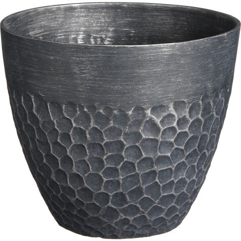 Mica Decorations Bravo Bloempot - H26 x Ø30,5 cm - Zwart