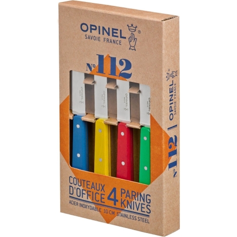 Opinel No°112 Classic Colors Officemessenset - 4-delig - RVS & Hout