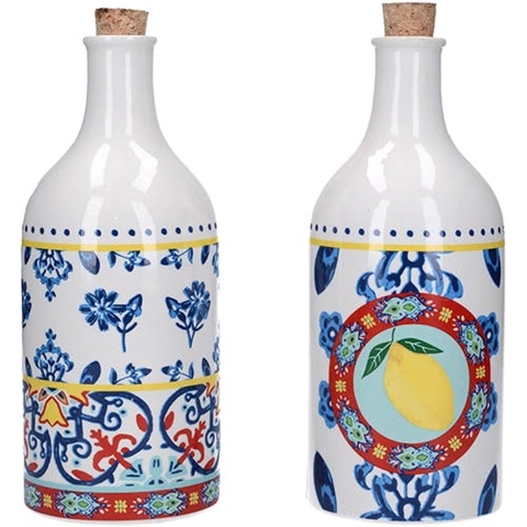 KitchenCraft - Olie -en Azijn Set, 2 Stuks, 0.5 L, Keramiek - KitchenC