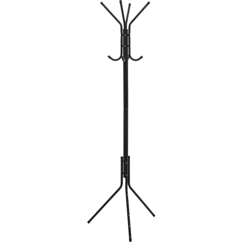 5Five Kapstok staand in metaal 8 haken - 176cm - Zwart