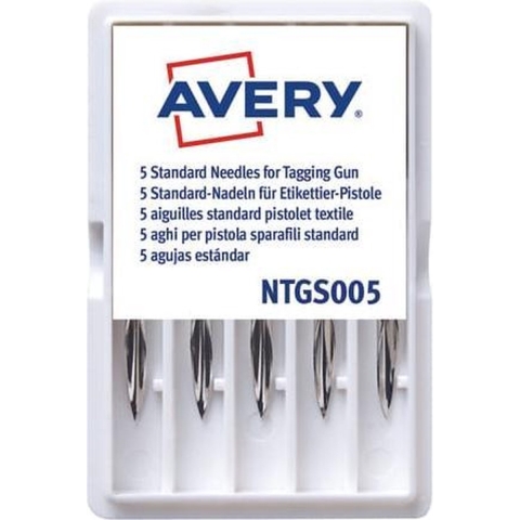 Avery AV-NTGS005 Naalden Textielpistool 5 Naalden Voor Ridderspoortang