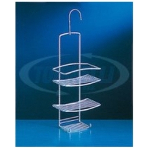 Metaltex Onda Doucherek 18x11x39/48 cm Zilver