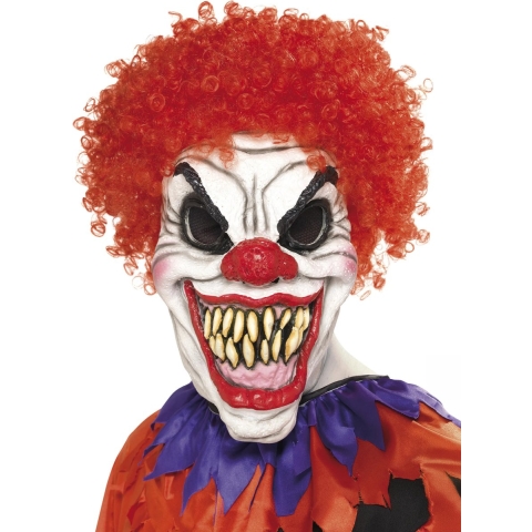 Eng clown masker met haar -