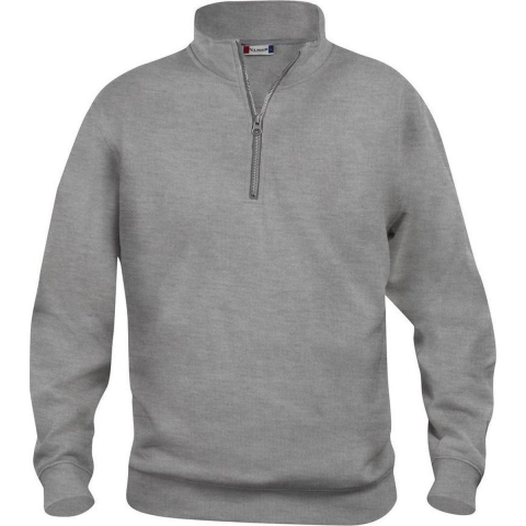 Clique 021033 Basic Half Zip - Grijsmelange - XL