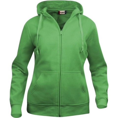 Clique 021035 Basic Hoody Full zip ladies - Appelgroen - M
