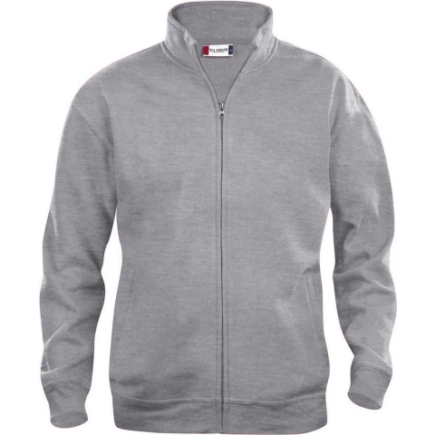 Clique 021038 Basic Cardigan - Grijsmelange - 5XL