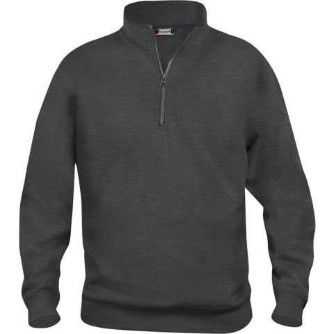Clique 021033 Basic Half Zip - Antraciet Melange - L