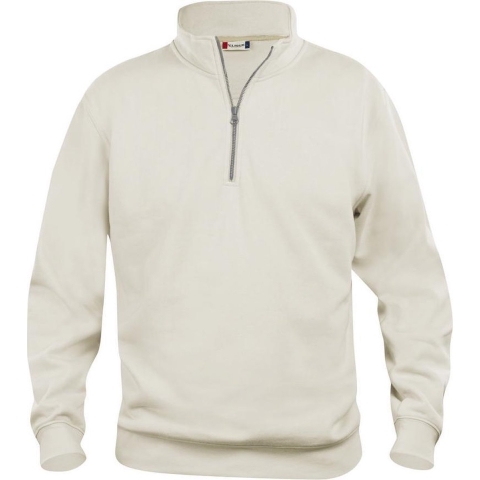 Clique 021033 Basic Half Zip - Licht Khaki - M