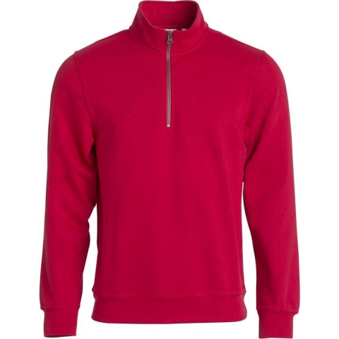 Clique 021033 Basic Half Zip - Rood - 3XL