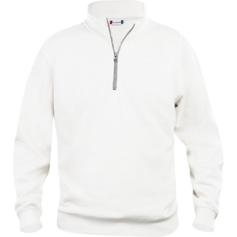 Clique 021033 Basic Half Zip - Wit - 3XL