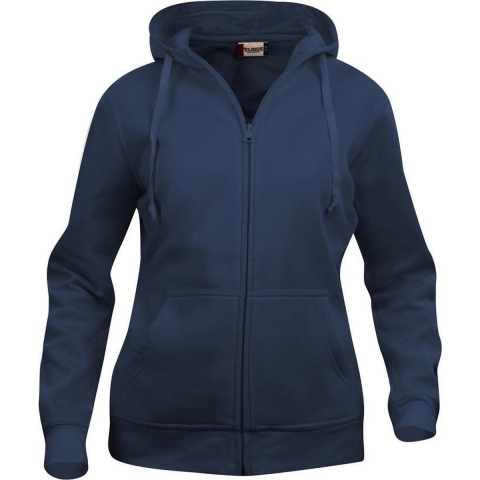 Clique 021035 Basic Hoody Full zip ladies - Dark Navy - S