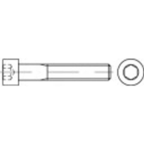 TOOLCRAFT 1062122 Cilinderkopschroeven M4 8 mm Binnenzeskant (inbus) DIN 912 RVS A4 500 stuk(s)