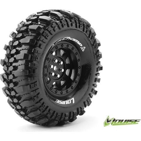 Louise CR-CHAMP Banden Set - Super Soft - 1.9" Velgen Zwart - Hex 12mm