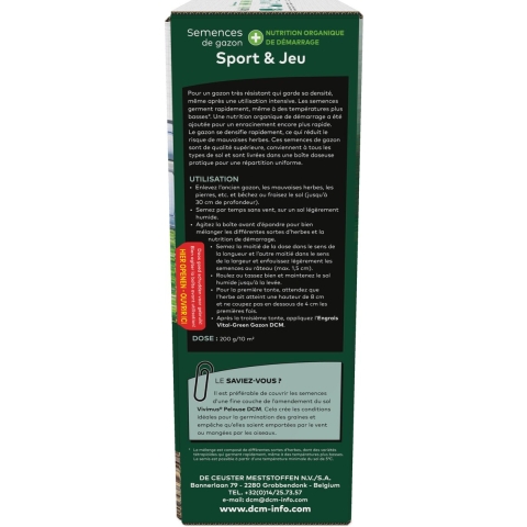 Graszaad 2-in-1 Speel & Sport 50 M2 (1 kg) - Dcm