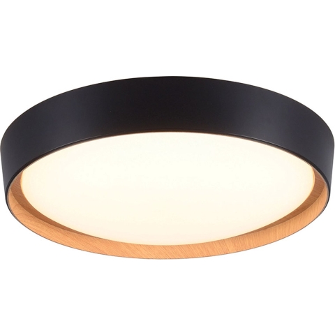 Paul Neuhaus Plafondlamp Milia Zwart Ø 40cm incl. Dimmer