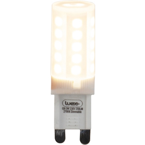 LUEDD Set van 5 G9 dimbare LED lampen 3W 280 lm 2700K