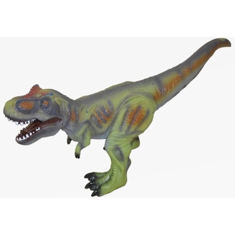 Grote groene plastic T-Rex dinosaurus 63 cm speelgoed -