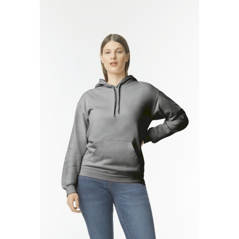 Gildan GSF500 Softstyle® Midweight Sweat Adult Hoodie - Charcoal (Solid) - XL
