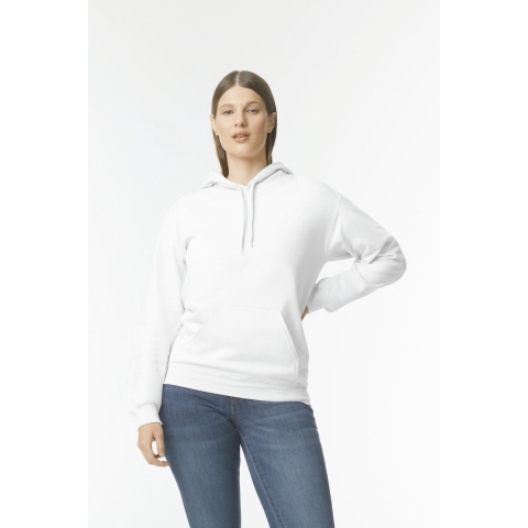 Gildan GSF500 Softstyle® Midweight Sweat Adult Hoodie - White - XL