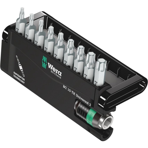 Wera Bit-Check 10 TX Universal 2, 10 -delig - 1 stuk(s) - 05057115001