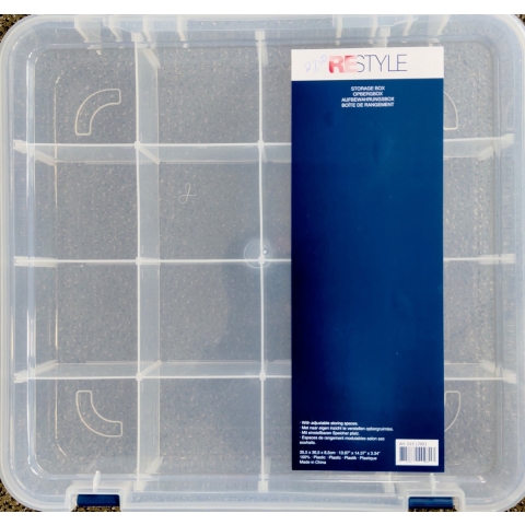 ReStyle Standaard opbergbox 35,5 x 36,5 x 8,5 cm met 16 vakken