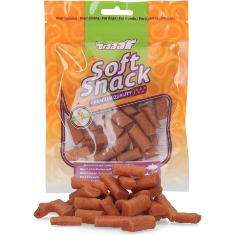 10x Braaaf Sticks Hondensnack Tonijn - Pompoen - Selderij 85 gr