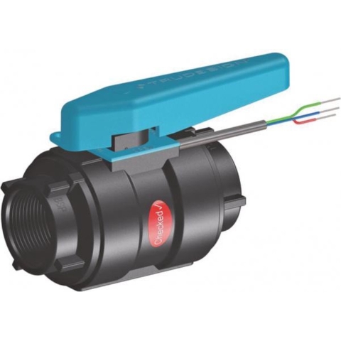 TruDesign Kogelkraan 25 mm (1 inch) BSP schroefdraad met sensor kunststof