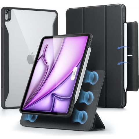 ESR Rebound Hybrid Case 360 Book case Zwart, Transparant Tabletcover