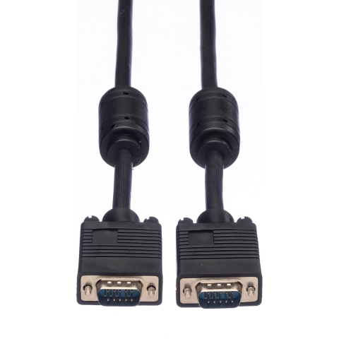 ROLINE SVGA kabel HD15 M/M met ferrietkern, 6 m