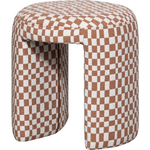 WOOOD krukje Charlie - Polyester - Ruitjes - Oranje