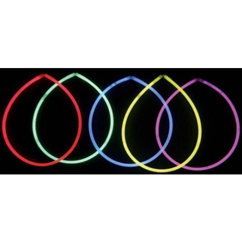 12x stuks glow in the dark hals ketting -