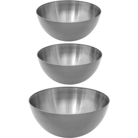 Secret de Gourmet voedsel/serveerschalen set - RVS - D29/D19 cm -