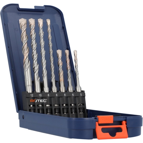 Rotec Hamerborenset | SDS-plus | V-Breaker | in ABS-cassette | 7-dlg. - 900.1010K