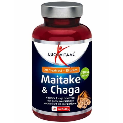 Gratis Verzending: Lucovitaal Maitake&Chaga 90 capsules