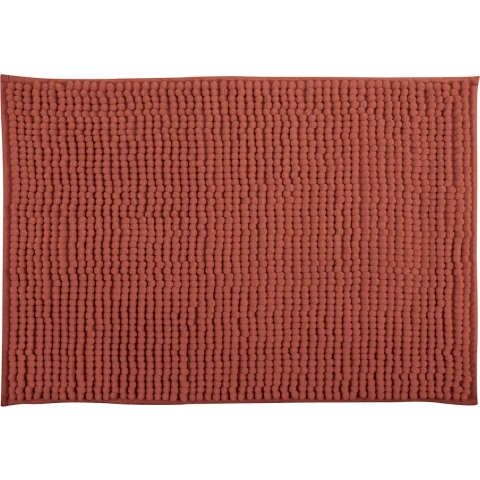 MSV Badkamerkleed|badmat voor op de vloer - terracotta - 60 x 90 cm