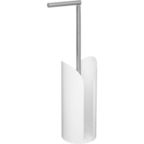 5five Toiletrolhouder - reservoir - wit - flexibele stang