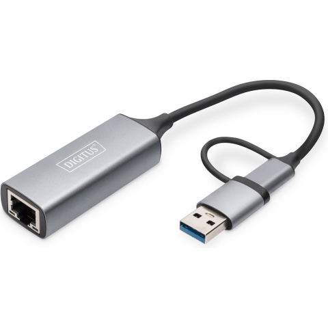Digitus DN-3028 Netwerkadapter 2.5 GBit/s USB, USB-A 3.0, USB-A 3.1 Gen 1, USB-A 3.2 Gen 1, USB-A 3.2 Gen 1, USB-A
