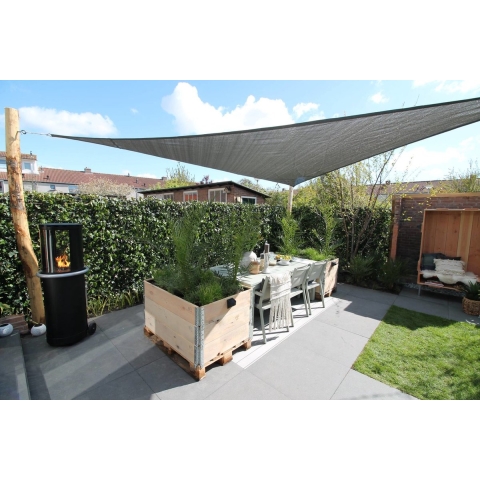 Nesling Coolfit Schaduwdoek 500 x 500 x 500 cm - Antraciet