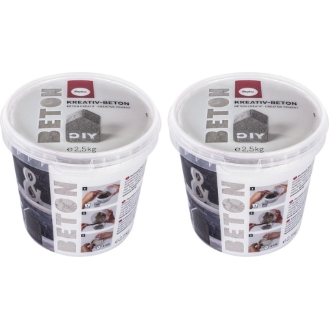 Creatief beton/betongietpoeder 5 kg -